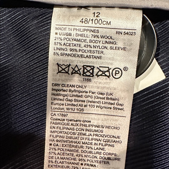 Woman navy Banana Republic Coat - Picture 7 of 7